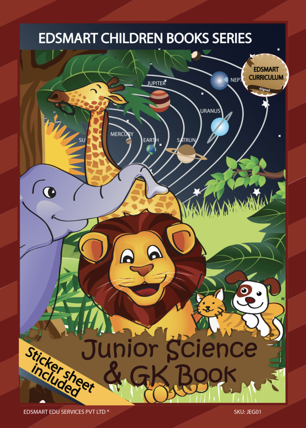Junior KG Science Book for 4+ years ( sticker sheet included)