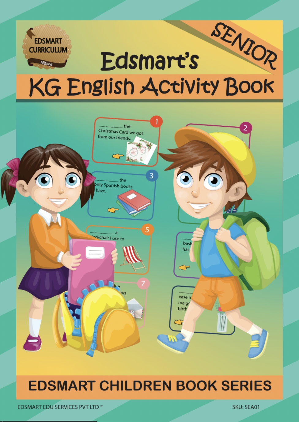 Senior KG English Activity and Grammar Book, UKG English CBSE Book