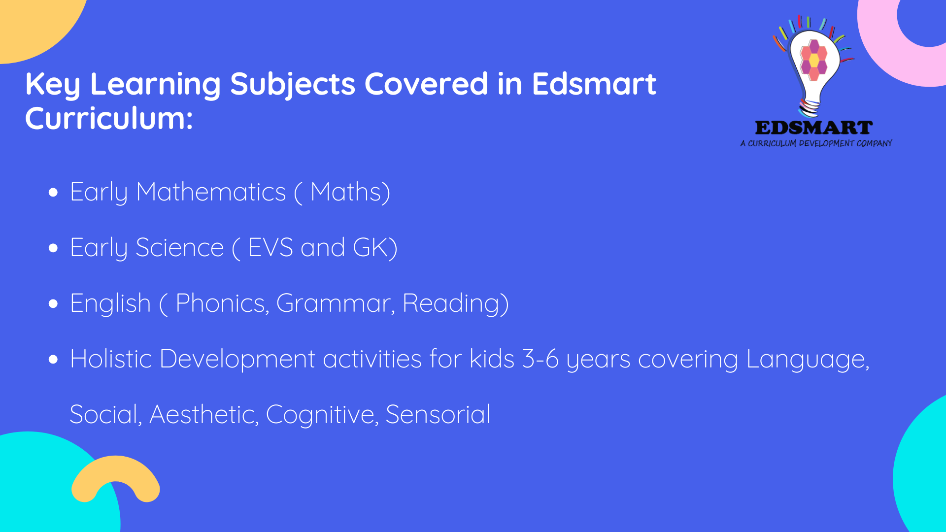Edsmart Home Schooling Online Preschool