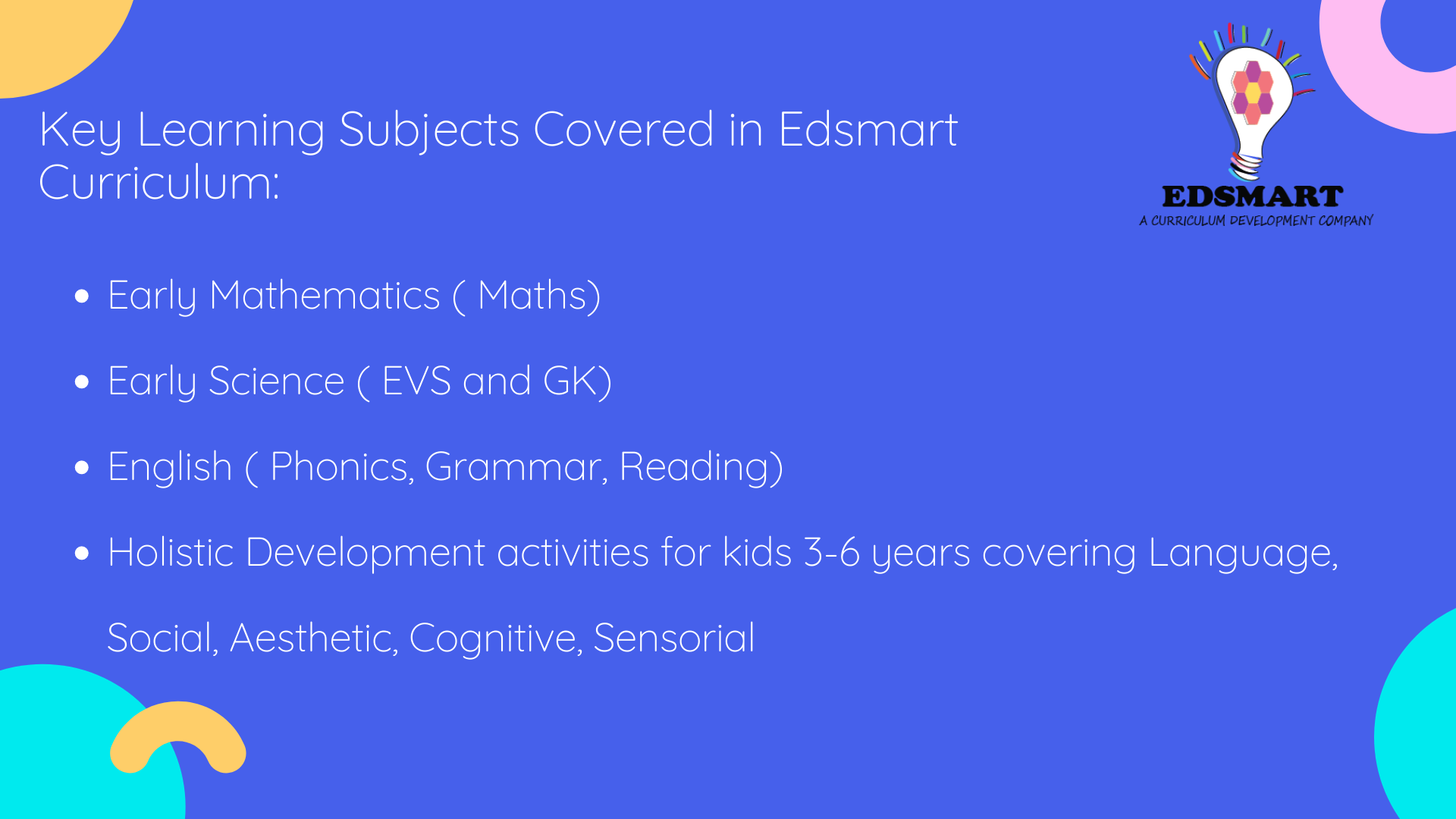 Edsmart Home Schooling Online Preschool